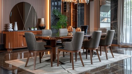 Obraz premium Modern Dining Room Interior Design