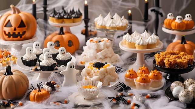 Autumn Harvest Dinner. Vibrant pumpkin-themed dining experience concept