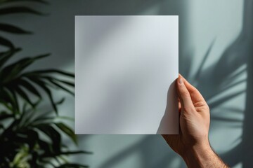 Naklejka premium Blank paper mockup on isolated background created with generative ai