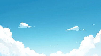 Soothing Clear Blue Sky Background: A Serene Canvas for Your Visual Storytelling