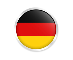 Flag of Germany. Round flag. Flag icon. circle flag icon logo vector illustration eps