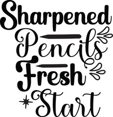 Back To School Typography SVG Vector Design