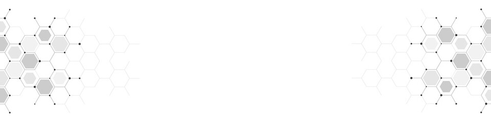 Abstract geometric background with hexagons shape pattern for banner or website header template