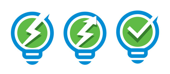 Set of icons with Lamps