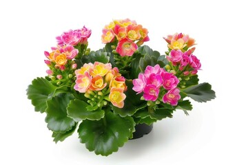 Obraz premium Colorful Kalanchoe Plant with Green Leaves.