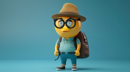 3D Animated Character Ready for Adventure