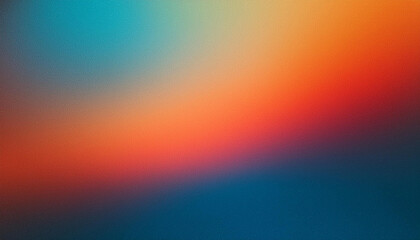 Vivid Gradient Texture. Blurred Fusion of Warm Orange and Red Tones Fading into Cool Blue Hues, USA Patrioric Dynamic Energetic Abstract Background