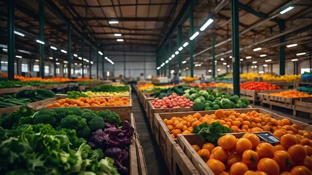 fresh vegetable warehouse, storage