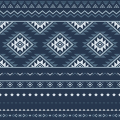 Southwest geometric seamless patterns Aztec Navajo Native American tribal ethnic colorful for textile printing