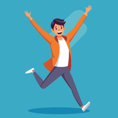 Fototapeta premium New excited boy vector Design