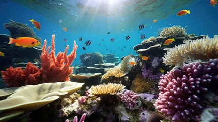 Obraz premium Vibrant Underwater Coral Reef