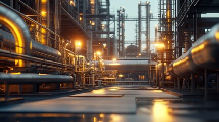 Obraz premium industrial industrial processors factory