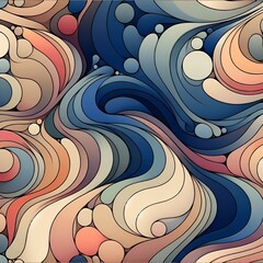 abstract background with waves