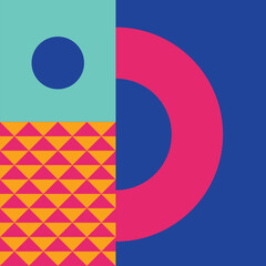 Obraz premium Rectangle Geometry Ornament Pattern