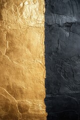 Elegant abstract texture with gold and black contrasting elements