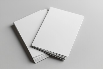Blank paper mockup on isolated background created with generative ai