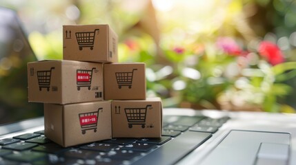 The miniature shopping boxes