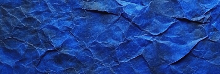 Obraz premium Crumpled Blue Paper Texture