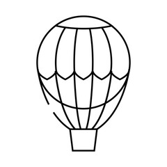 hydrogen weather balloon line icon vector. hydrogen weather balloon sign. isolated contour symbol black illustration