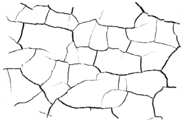 Cracks transparent background PNG macro
