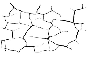 Cracks transparent background PNG macro