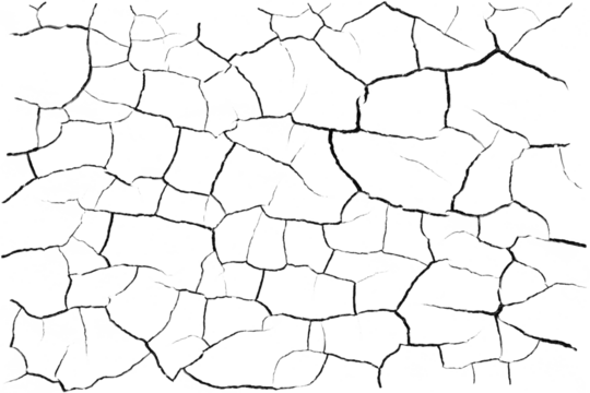Cracks transparent background PNG macro