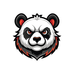 Panda mascot logo vector. Animal vector illustration. bear logo. panda vector logo design © Saim Art