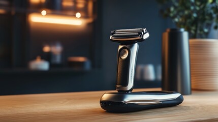 Electric Razor on Charging Stand