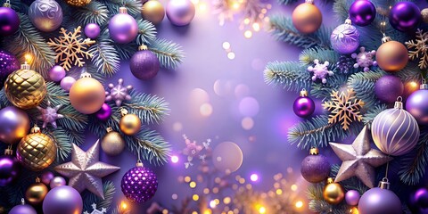 christmas background with balls