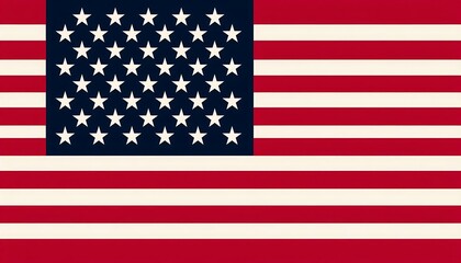 Naklejka premium Flag of United States of America