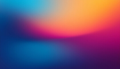 Obraz premium Vivid Abstract Gradient Horizon. Softly Blurred Spectrum of Warm Sunset Hues Merging into Cool Evening Tones, Symbolizing the Seamless Transition from Day to Night with a Dreamlike Flow of Colors