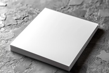Fototapeta premium Blank paper mockup on isolated background created with generative ai