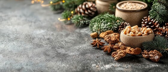 Design a seasonal feast laid out on a holiday table