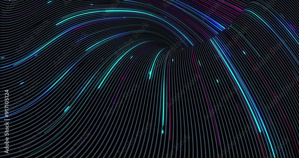 Wall mural abstract digital network data background, 3d rendering illustration digital graphic abstraction desi