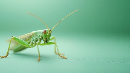 Fototapeta premium Grasshopper Macro Close Up