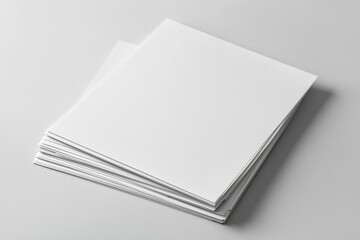Blank paper mockup on isolated background created with generative ai