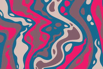 Abstract psychedelic groovy background. Vector illustration.