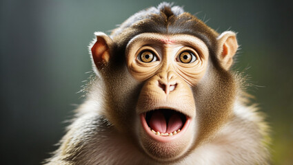 close up of a baboon