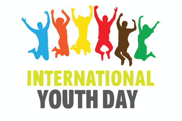 International Youth Day vector illustration 