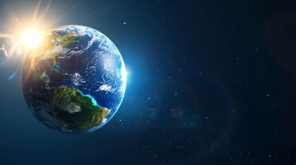 Obraz premium Global Protection: Earth Shielding Against UV Rays - Ozone Layer Concept