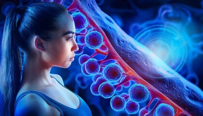 Virus threats in the digital world.