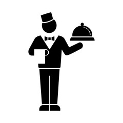 Waiter icon template