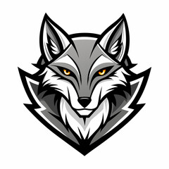 wolf head vector
