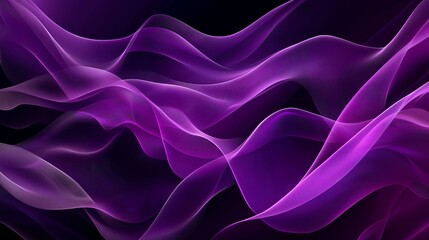 Obraz premium Abstract flowing purple and pink wave patterns.
