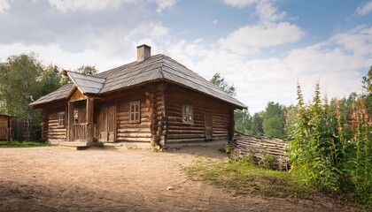 Countryside home with a wooden fence.