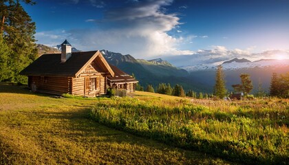 Countryside home with a traditional design.
