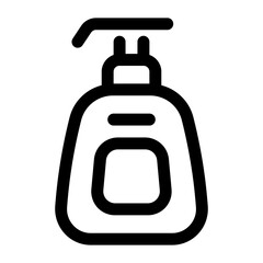 Face Cleanser Line Icon. Single icon, line vector icon