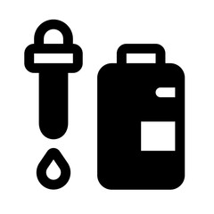 Serum Glyph Icon. Single icon, glyph vector icon	