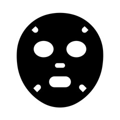 Sheet Mask Glyph Icon. Single icon, glyph vector icon	