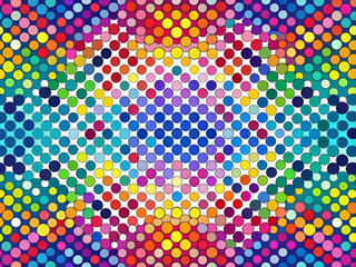 Colorful abstract background featuring geometric squares and vibrant patterns, perfect for a lively and decorative wallpaper design